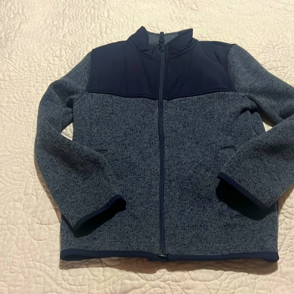 Color block zip up jacket